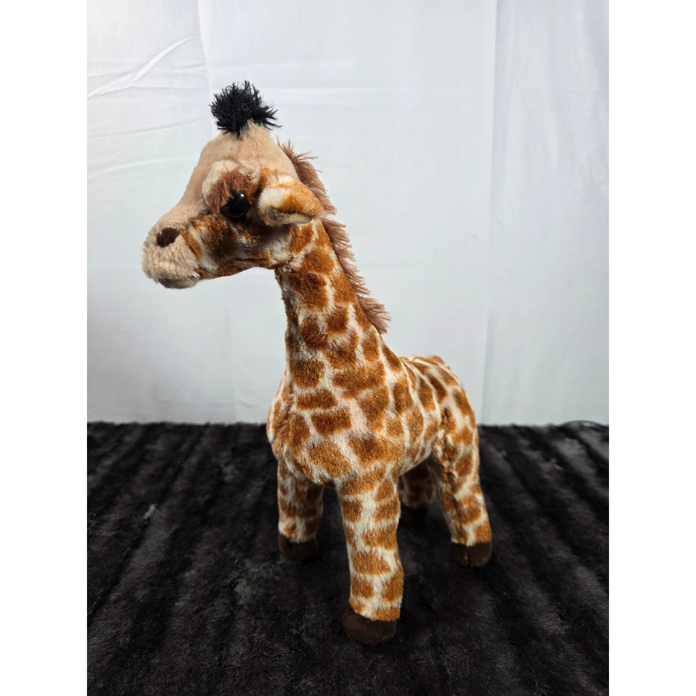 Aurora World Plush Giraffe Standing Stuffed Animal Brown Orange Spotted 10 Inch